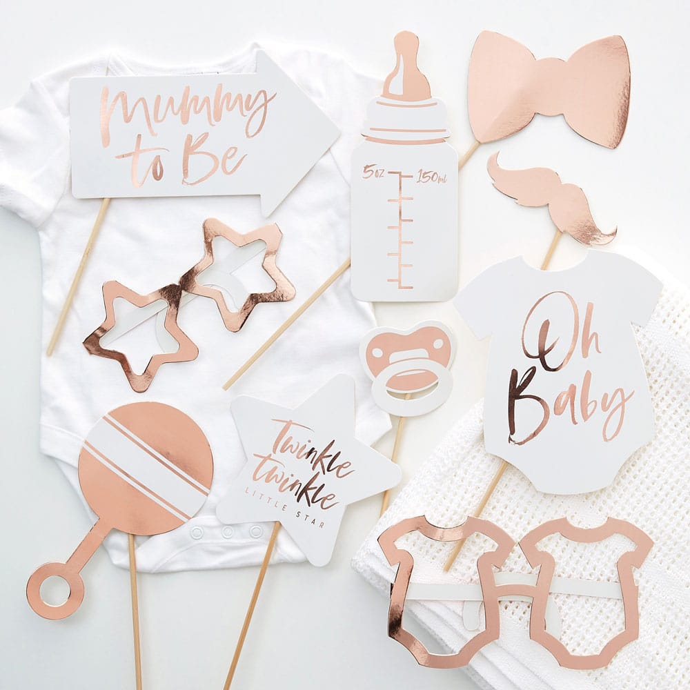 Fotobaren-rosegull-baby-shower-photo-booth-rekvisitter-props-ginger-ray-1