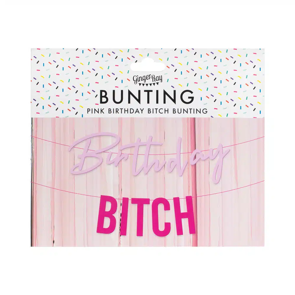 Birthday Bitch rosa bursdags-banner - Bilde 4