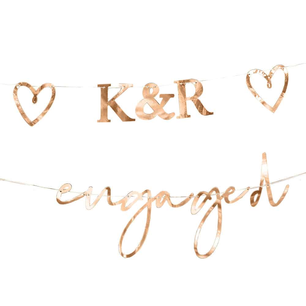 Gingerray-banner-bryllup-dekorasjon-mr-ms-rosa-fest-photo-1