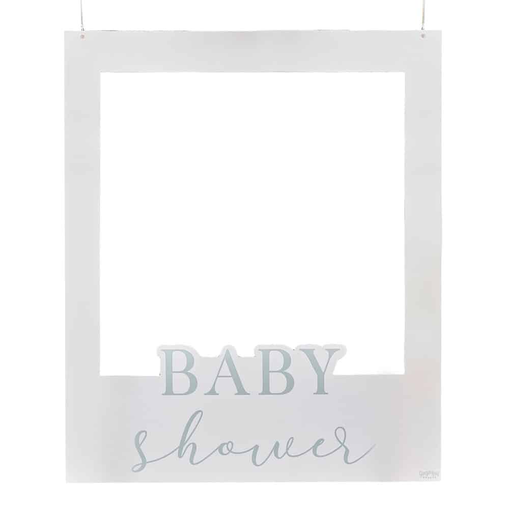 Fotobaren-hvit-foliert-tilpassbar-ramme-fotoramme-baby-shower-ginger-ray-2