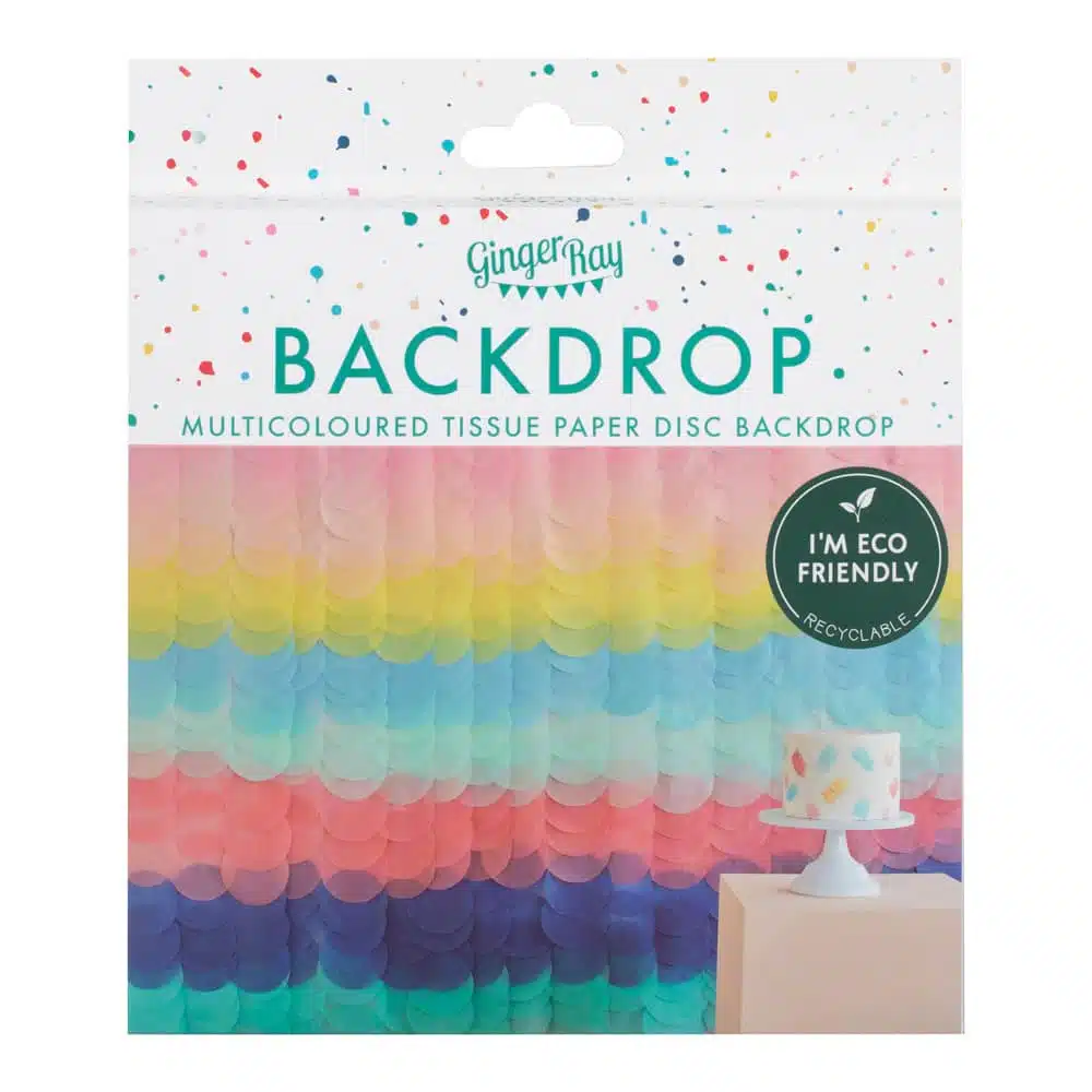 Kreppapir bakgrunn flerfarget ombre - Bilde 4