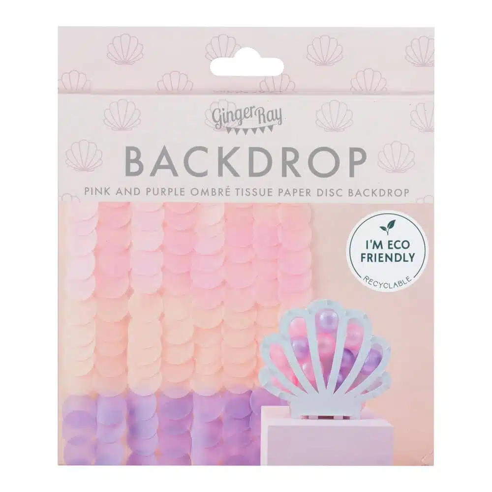Kreppapir bakgrunn i rosa og lilla ombre - Bilde 4