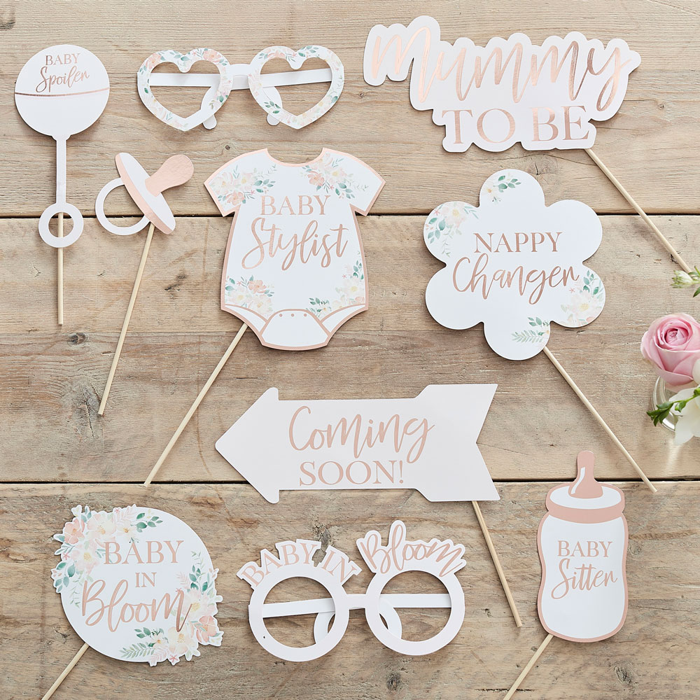 Fotobaren-gull-baby-blomster-shower-photo-booth-rekvisitter-props-ginger-ray-1