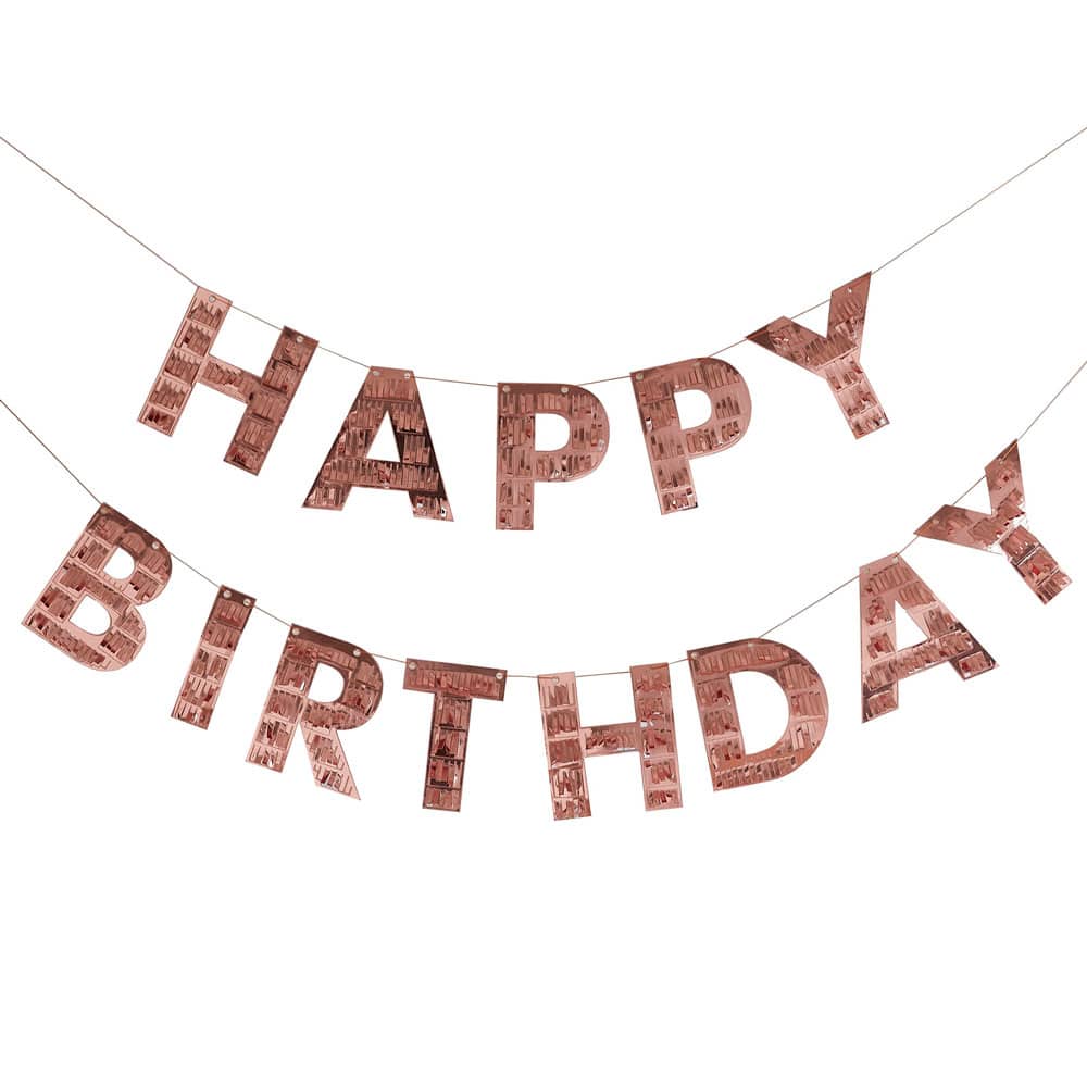 Happy-Birthday -frynsete-banner-i-rose-gull-tilbehoor-fotobaren-ginger-ray2