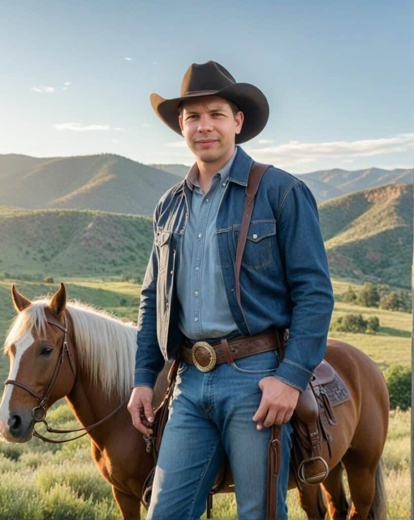 Fotobaren-AI-photo-booth-våre-ansatte-cowboy