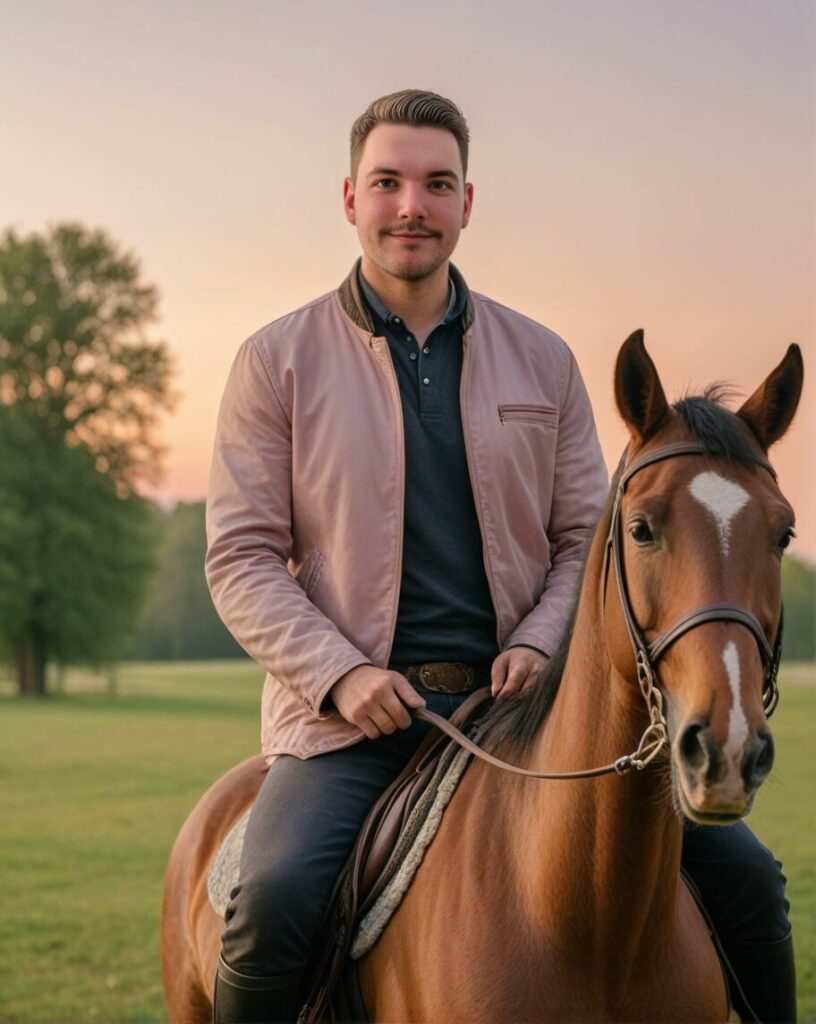 Fotobaren-AI-photo-booth-våre-ansatte-horseriding