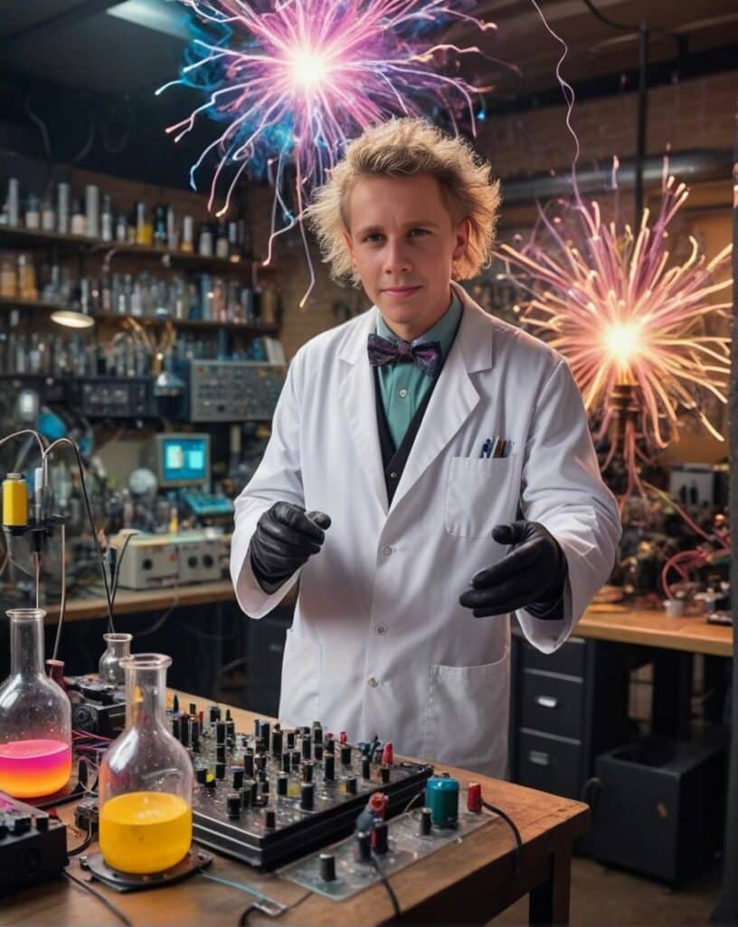 Fotobaren-AI-photo-booth-våre-ansatte-mad_scientist