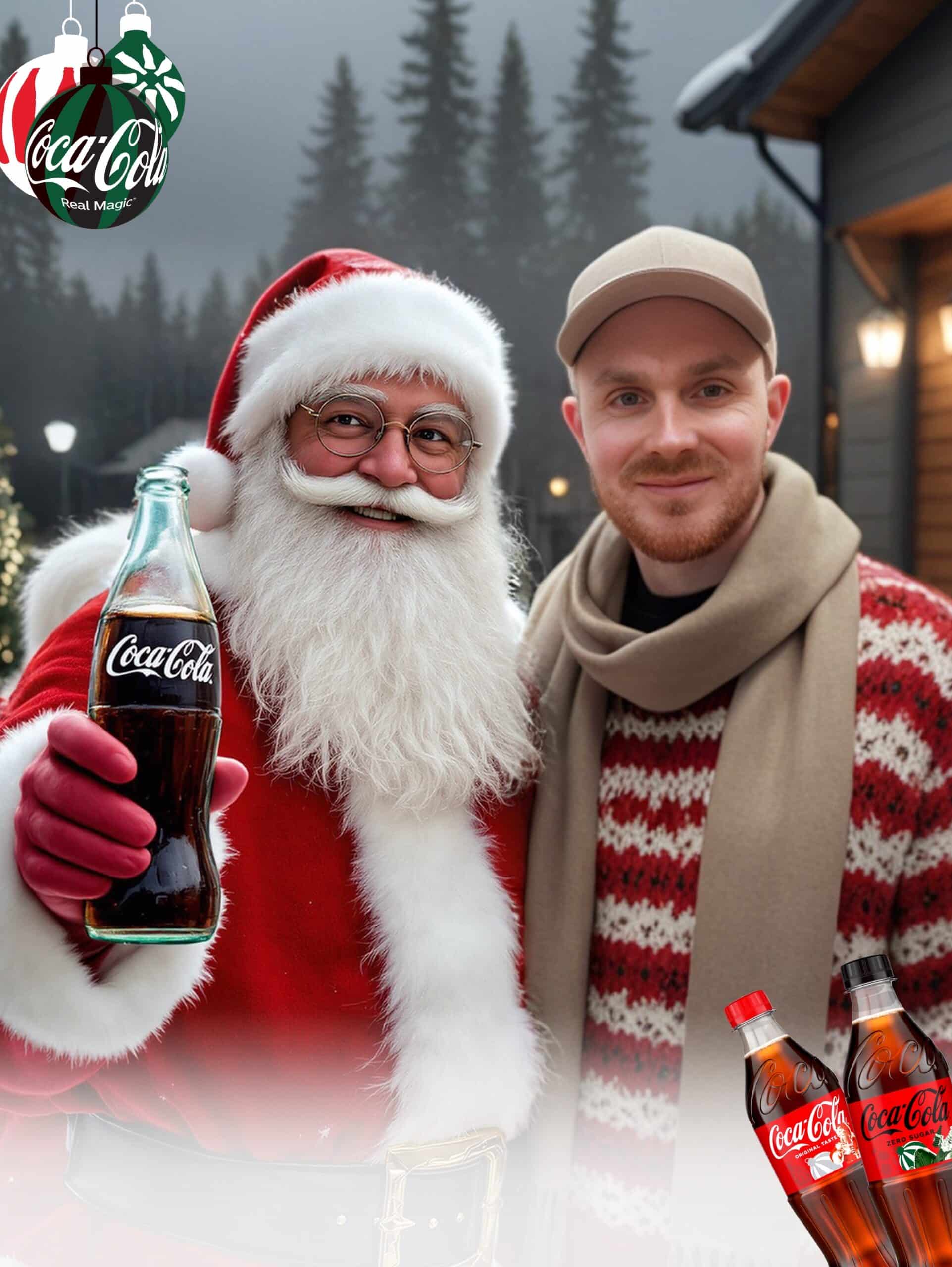 Fotobaren-AI-photo-booth-fotobar-custom-filter-Coca-Cola-Jul-i-Vinterland-1