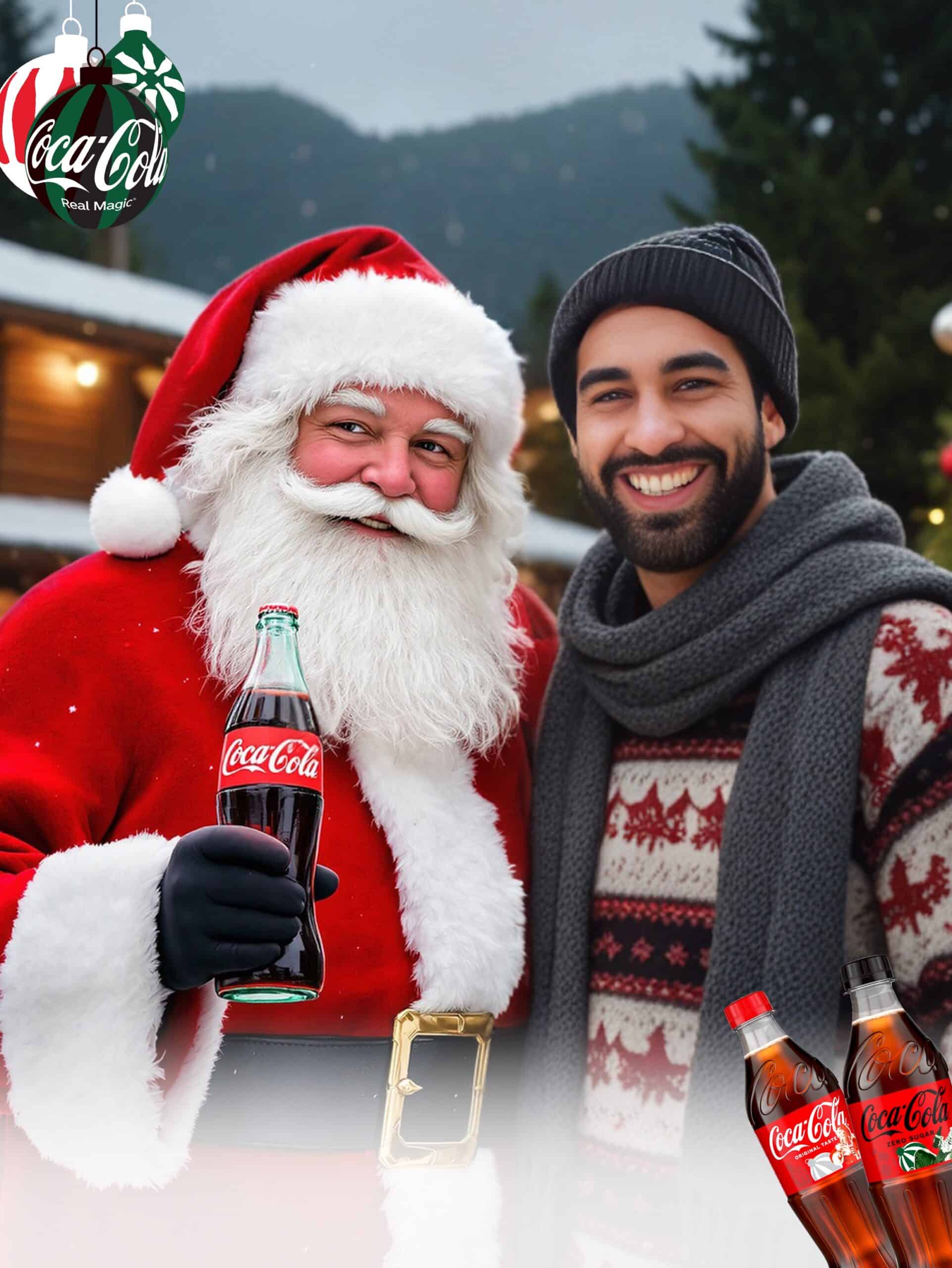 Fotobaren-AI-photo-booth-fotobar-custom-filter-Coca-Cola-Jul-i-Vinterland-7