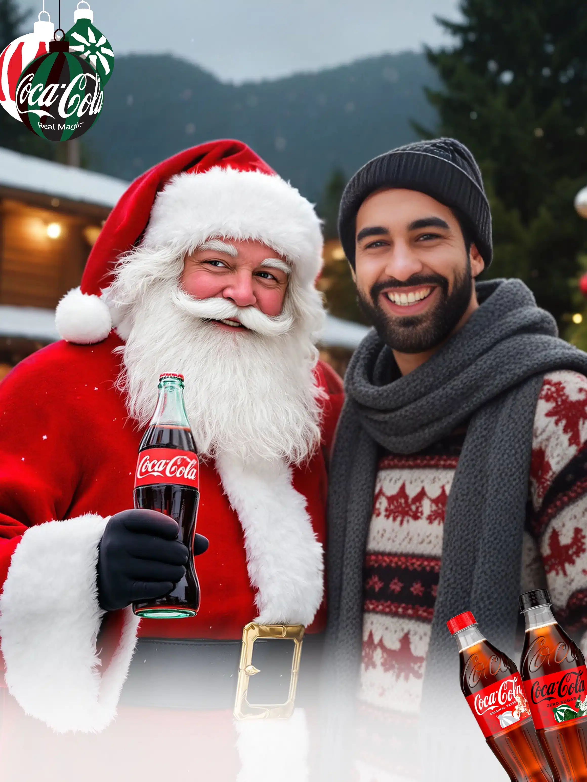 Fotobaren-AI-photo-booth-fotobar-custom-filter-Coca-Cola-Jul-i-Vinterland-7
